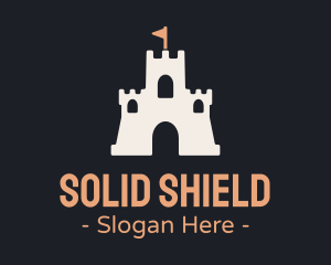 Wall - Sand Castle Flag logo design