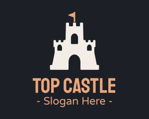 Sand Castle Flag logo design