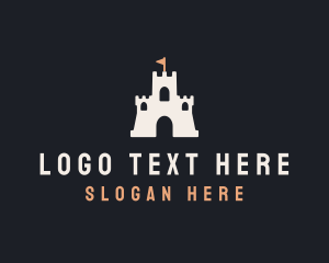 Kingdom - Sand Castle Flag logo design