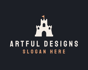 Sand Castle Flag logo design