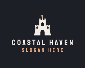 Sand Castle Flag logo design