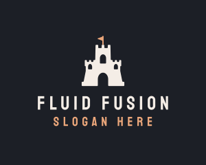 Sand Castle Flag logo design