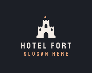 Sand Castle Flag logo design