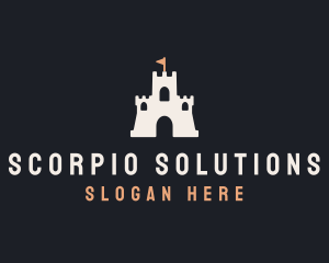 Sand Castle Flag logo design