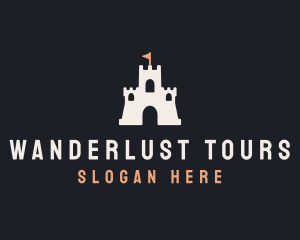 Sand Castle Flag logo design