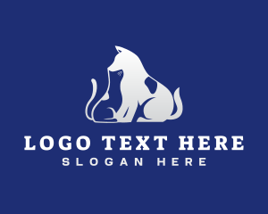 Feline - Cat Dog Veterinary logo design