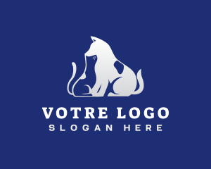 Fur - Cat Dog Veterinary logo design