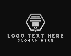 Hexagon - CNC Laser Cutting Engraving logo design