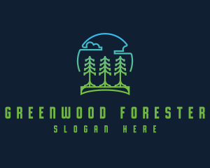 Pine Tree Forest logo design