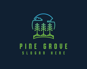 Pine - Pine Tree Forest logo design