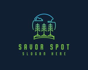 Pine Tree Forest logo design