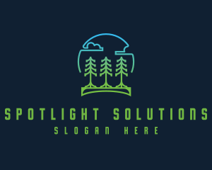 Pine Tree Forest logo design