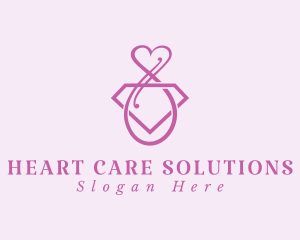 Feminine Heart Jewelry logo design