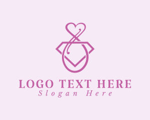Swirly - Feminine Heart Jewelry logo design