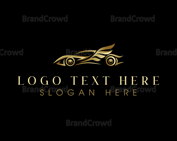 Luxury Automobile Wings Logo