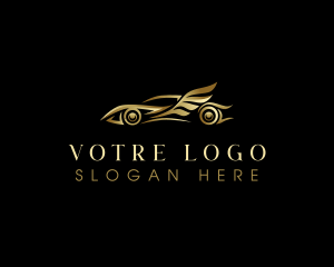 Transport - Luxury Automobile Wings logo design