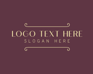 Hairdresser - Elegant Minimal Border logo design