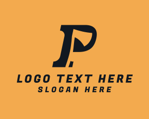 Letter P - Lumberjack Axe Letter P logo design