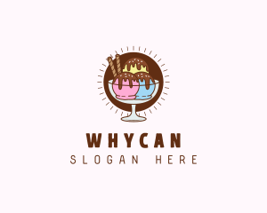 Ice Cream Sweet Sundae Logo