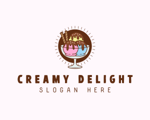 Yogurt - Ice Cream Sweet Sundae logo design