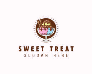 Sundae - Ice Cream Sweet Sundae logo design