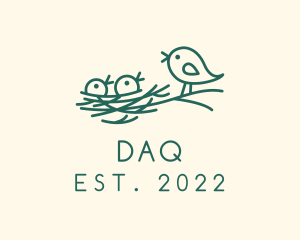 Parent - Bird Chick Nest logo design