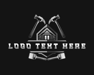 Tools - Hammer Carpentry Construction logo design