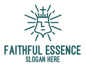 Faith - Abstract Christian Head logo design