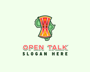 Africa Talking Drum logo design