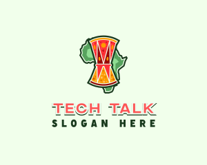 Africa Talking Drum logo design