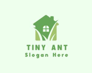 Apartment House Yard Grass logo design