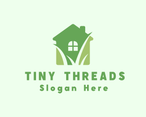 Apartment House Yard Grass logo design