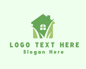 Apartment House Yard Grass Logo