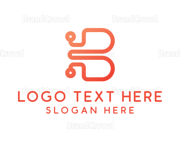 Digital Lettermark B Logo