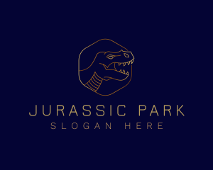 Jurassic - Dinosaur Raptor Predator logo design