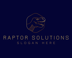 Raptor - Dinosaur Raptor Predator logo design