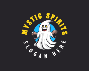 Paranormal - Spooky Ghost Spirit logo design