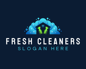 Sanitary Bubble Cleaner logo design