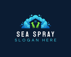 Sanitary Bubble Cleaner logo design