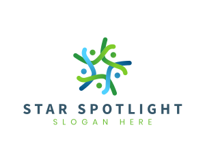 Community Support Star logo design