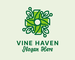 Nature Vine Cross  logo design