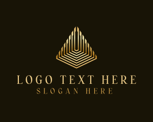 Loan - Premium Finance Pyramid logo design