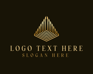 Triangle - Premium Finance Pyramid logo design