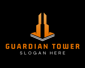 Skyscraper Building Tower logo design