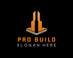 Skyscraper Building Tower logo design