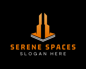 Skyscraper Building Tower logo design