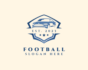 Sports Car Star Shield Logo