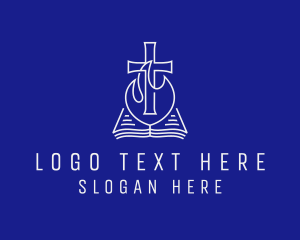 Youth Service - Bible Christian Fellowship logo design