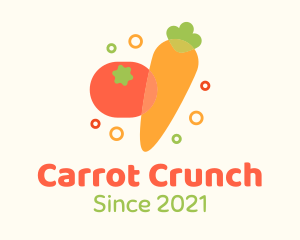 Carrot - Tomato Carrot Grocery logo design