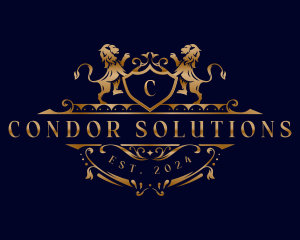 Lion Royalty Wealth logo design